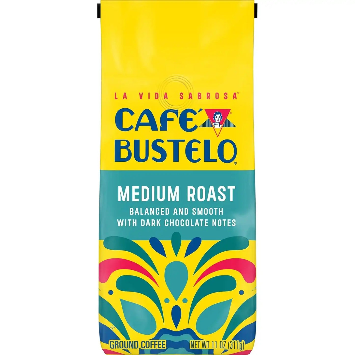 Cafe Bustelo Medium Roast Ground Coffee 11 Ounce Bag