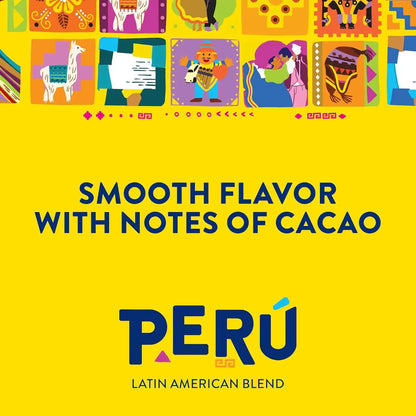 Café Bustelo Peru Latin American Blend Dark Roast Ground Coffee, 9 Ounce (Pack of 6)