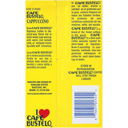 Café Bustelo 16 oz. Coffee Brick, 12 Case Count