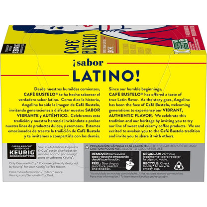 Café Bustelo Sweet & Creamy Café con Leche Coffee, 10 Keurig K-Cup Pods (Pack of 1)