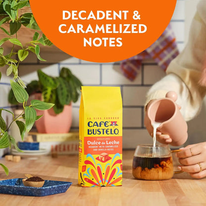 Café Bustelo Dulce de Leche Ground Coffee 11 Ounce Bag
