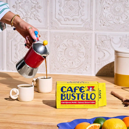 Café Bustelo, Espresso Style Dark Roast Ground Coffee, Vacuum-Packed 10 oz. Brick