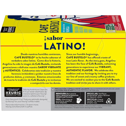 Café Bustelo Sweet & Creamy Café con Vainilla Flavored Coffee, 60 Keurig K-Cup Pods