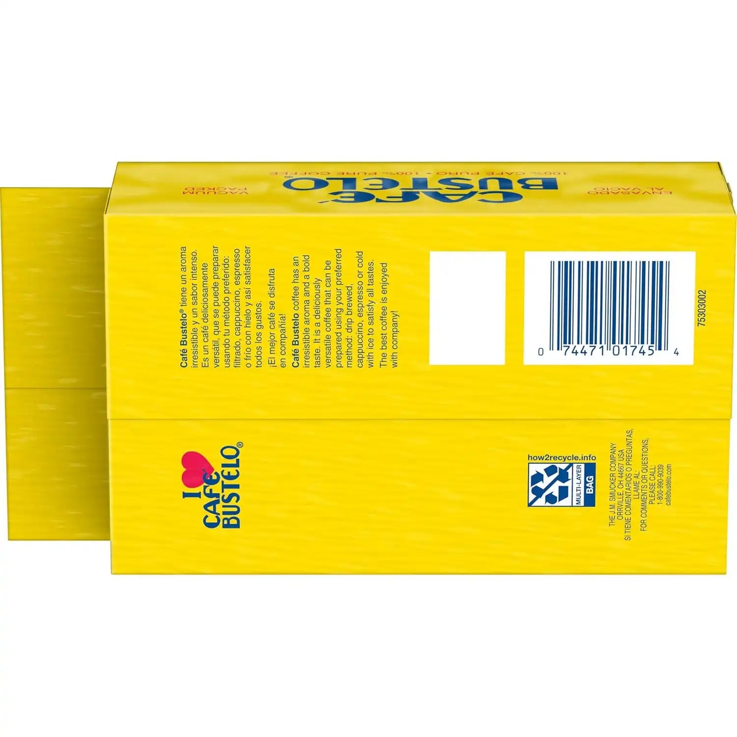 Café Bustelo 16 oz. Coffee Brick, 12 Case Count