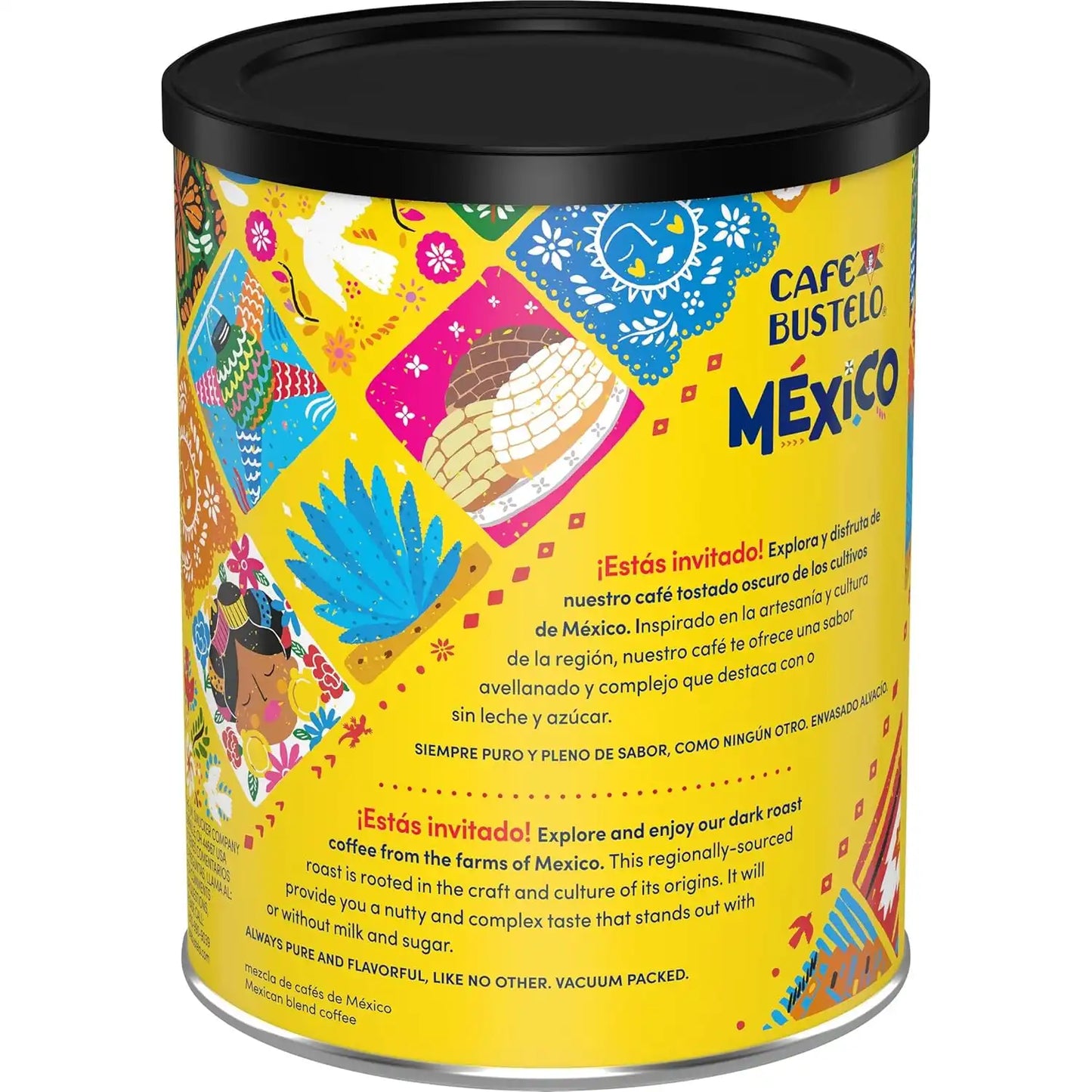 Café Bustelo Mexico Blend Dark Roast Ground Coffee, 9 Ounce (Pack of 6)