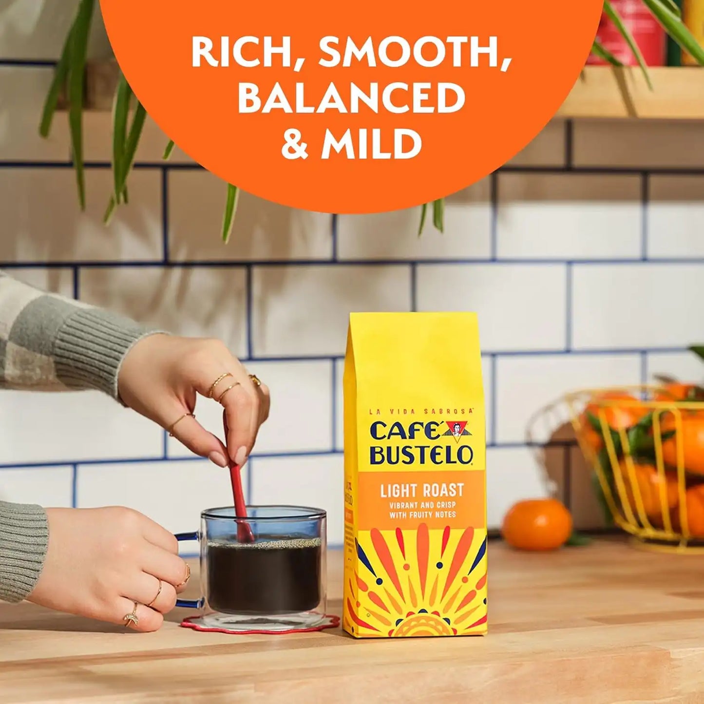 Café Bustelo Light Roast Ground Coffee, 11 Ounce Bag