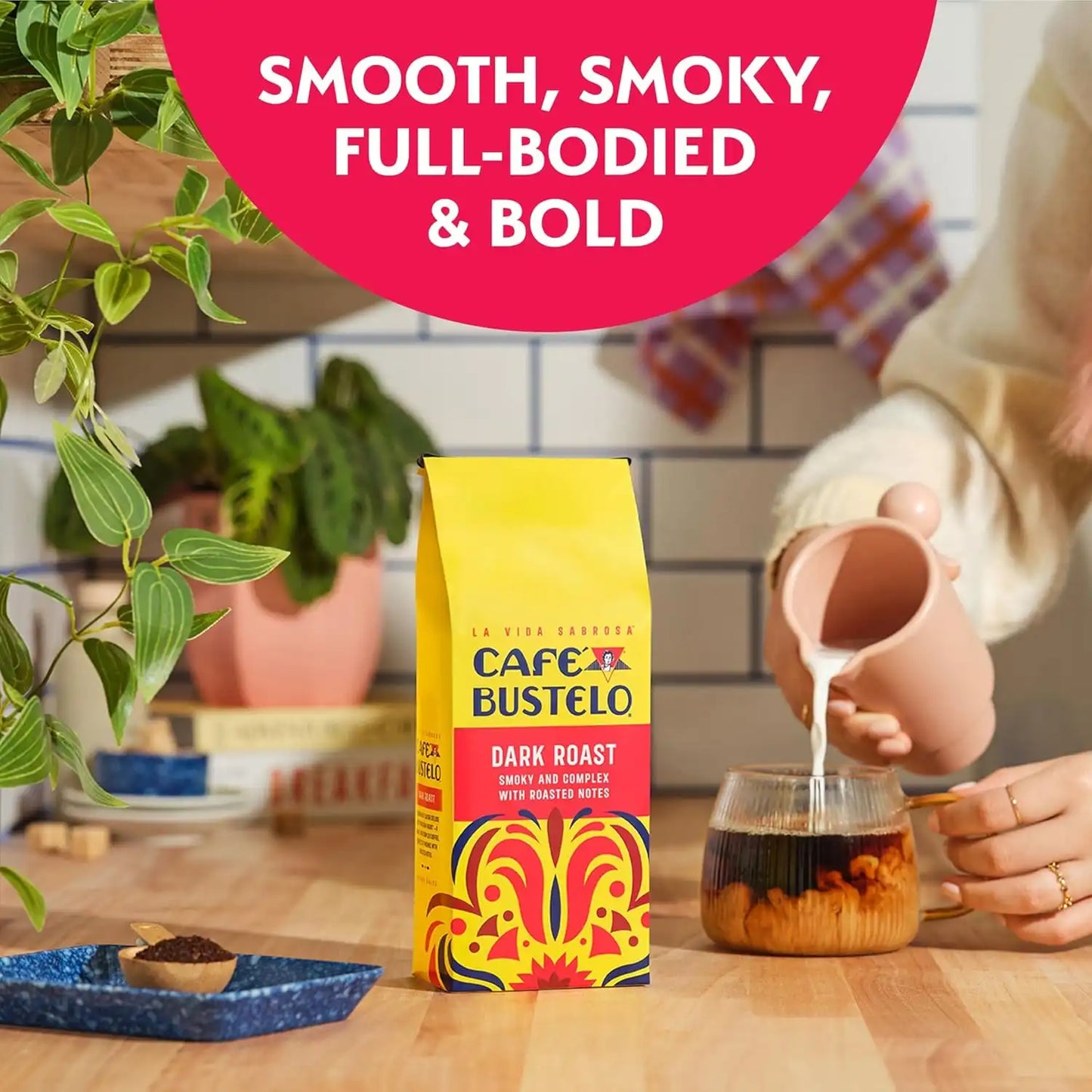 Café Bustelo Dark Roast Ground Coffee 11 Ounce Bag (Pack of 2)