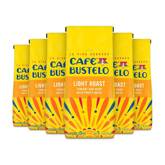 Café Bustelo Light Roast Ground Coffee, 11-Oz. Bag (Pack of 6)