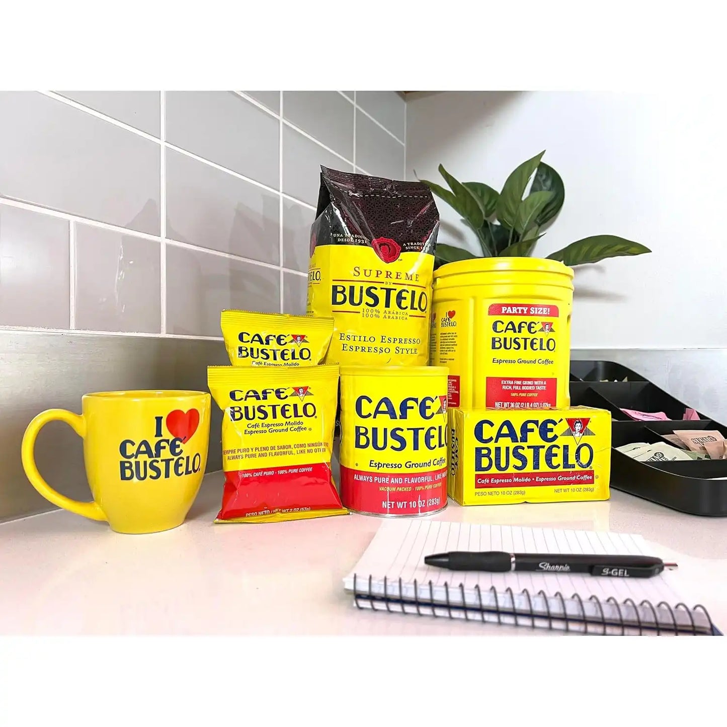 Café Bustelo Espresso Ground Coffee, Dark Roast, 22 Ounce Canister, 6 Count Case